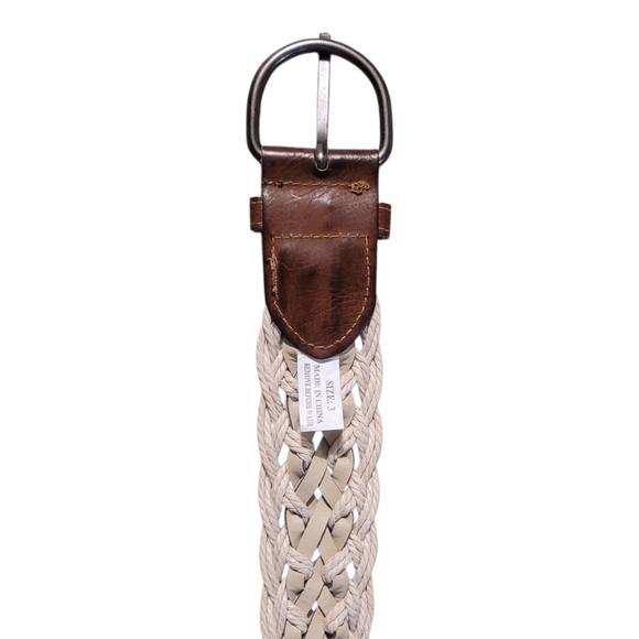 Women's Faux Leather and Hemp Braided Belt Size 3 (37in) - Picture 6 of 6